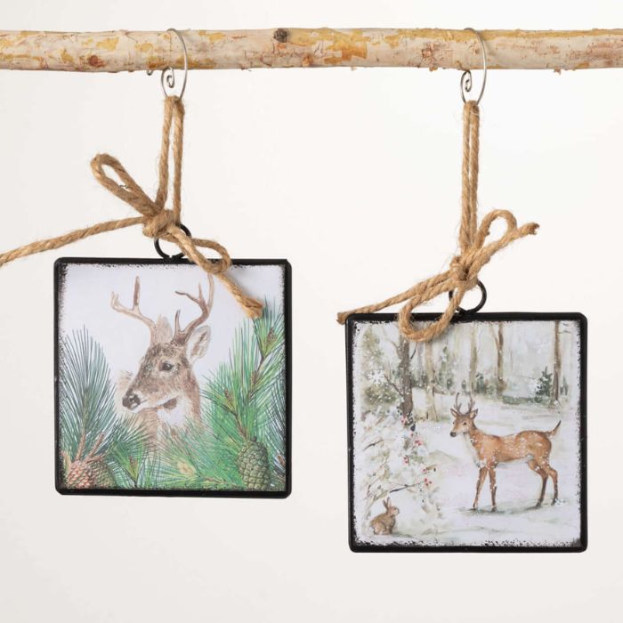 Square Deer Ornament